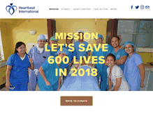 Tablet Screenshot of heartbeatsaveslives.org